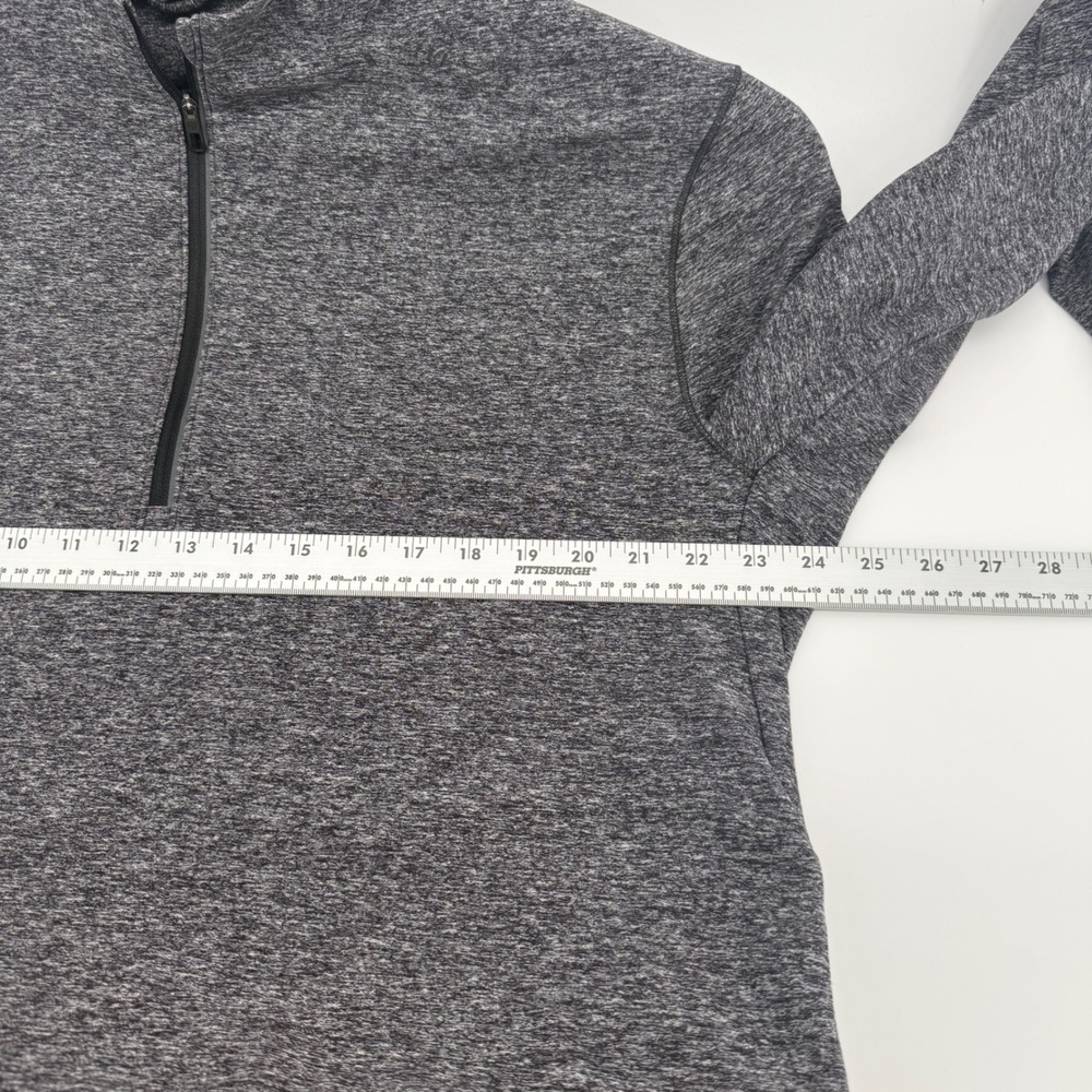 Lululemon Mens XXL Heathered Grey Space Dye Half Zip Hoodie Pullover Activewear - Picture 7 of 9
